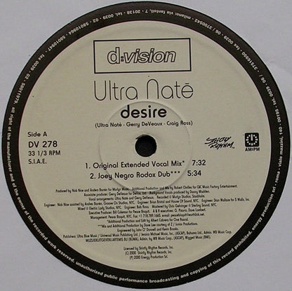 Ultra Naté : Desire (Disc 1) (12")
