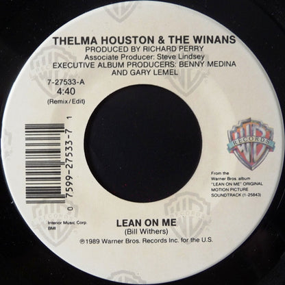 Thelma Houston & The Winans : Lean On Me (7")