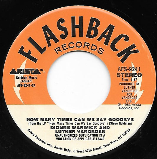 Dionne Warwick And Luther Vandross : Got A Date / How Many Times Can We Say Goodbye (7", Single, RE)