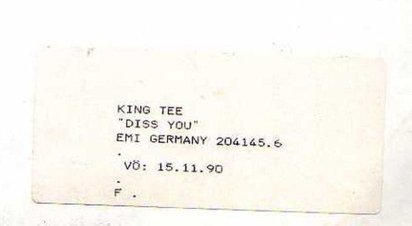 King Tee : Diss You (12", TP)