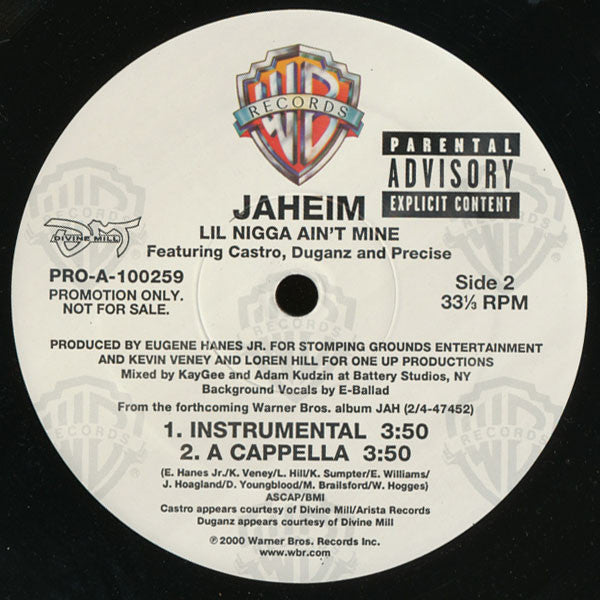 Jaheim Featuring Castro, Duganz And Precise* - Lil Nigga Ain't Mine (12", Promo)
