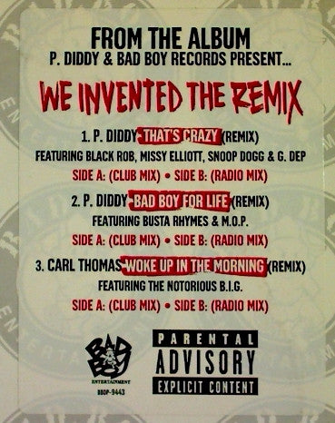 Various : From The Album We Invented The Remix (12", Promo, Cle)