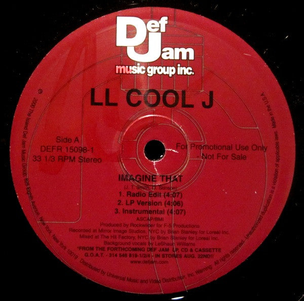 LL Cool J : Imagine That / LL Cool J (12", Promo)