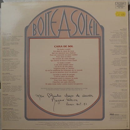 Nazaré Pereira - Boite A Soleil (LP)