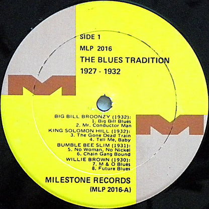 Various : The Blues Tradition (LP, Comp, Mono)