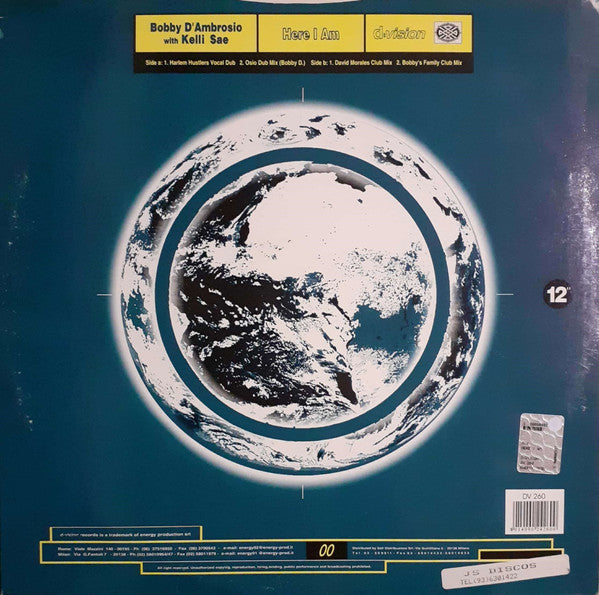 Bobby D'Ambrosio With Kelli Sae : Here I Am (12")