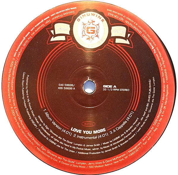 Ginuwine - Love You More (12", Promo)