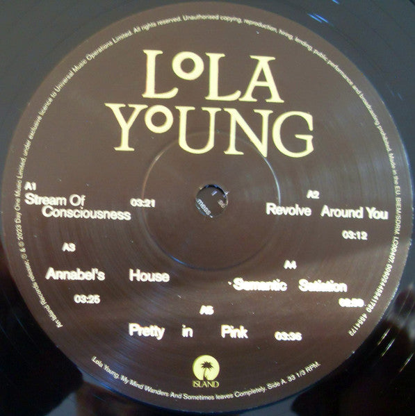 Lola Young : My Mind Wanders And Sometimes Leaves Completely  (LP, Album, Mid)