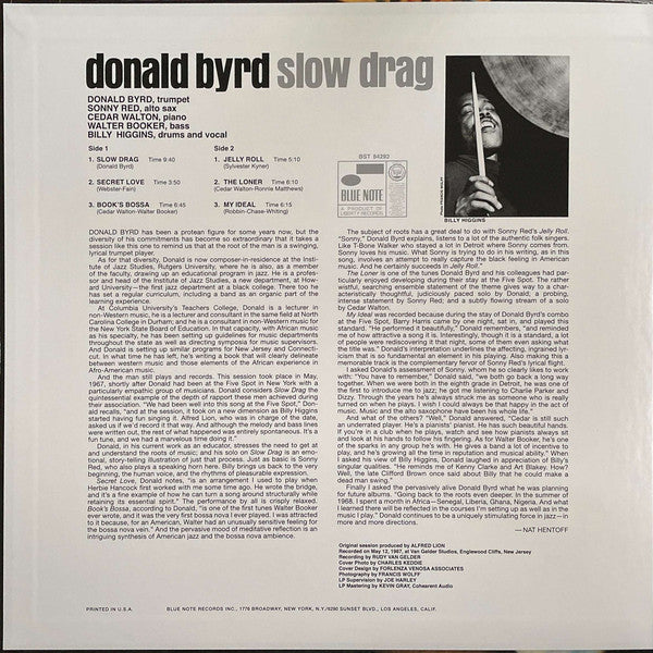 Donald Byrd - Slow Drag (LP, Album, RE, Gat)