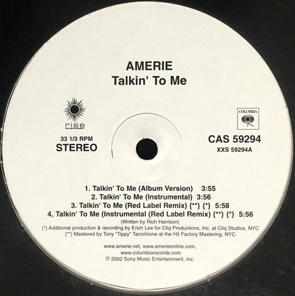 Amerie - Talkin' To Me (12", Single)