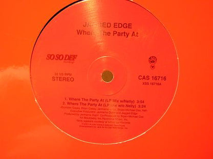 Jagged Edge Co-starring Nelly - Where The Party At (12")