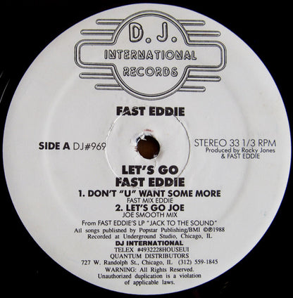 Fast Eddie* - Let's Go (12")