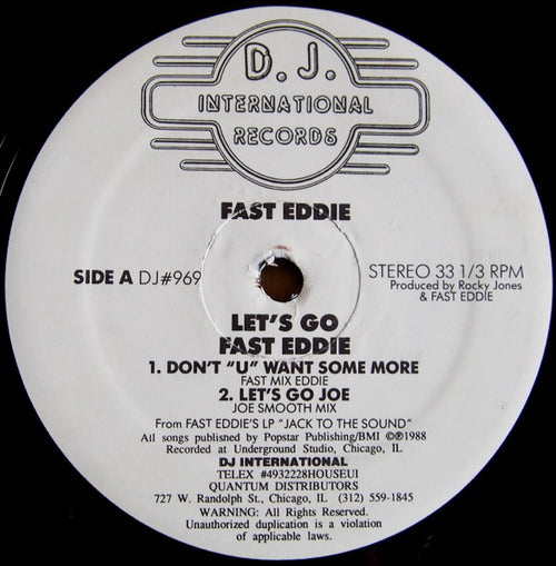 Fast Eddie* - Let's Go (12")