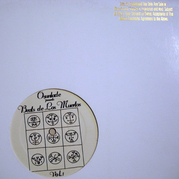 Osunlade : Beats De Los Muertos (Vol. 1) (12", EP, Promo)