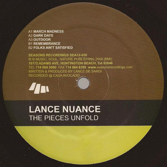 Lance Nuance : The Pieces Unfold (12")
