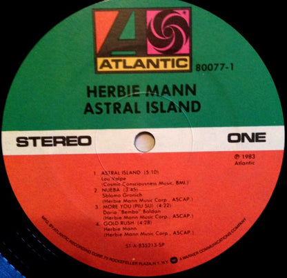 Herbie Mann : Astral Island (LP, Album)