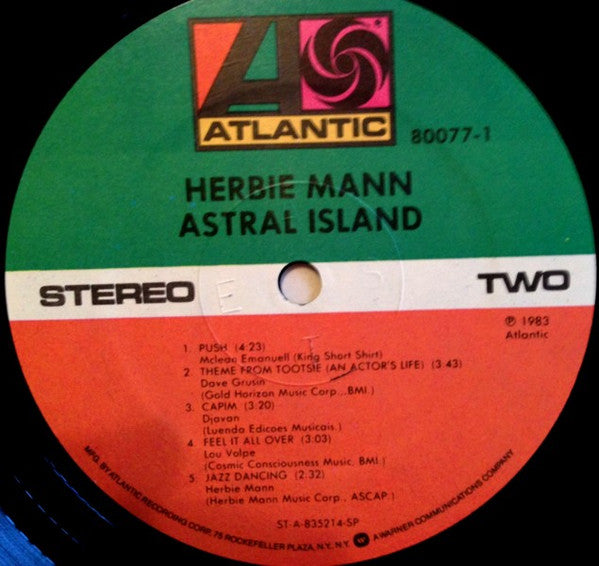 Herbie Mann : Astral Island (LP, Album)