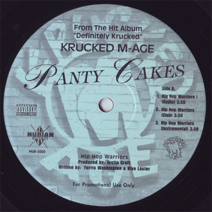 Krucked M-Age : Panty Cakes (Remix) / Hip Hop Warriors (12", Promo)