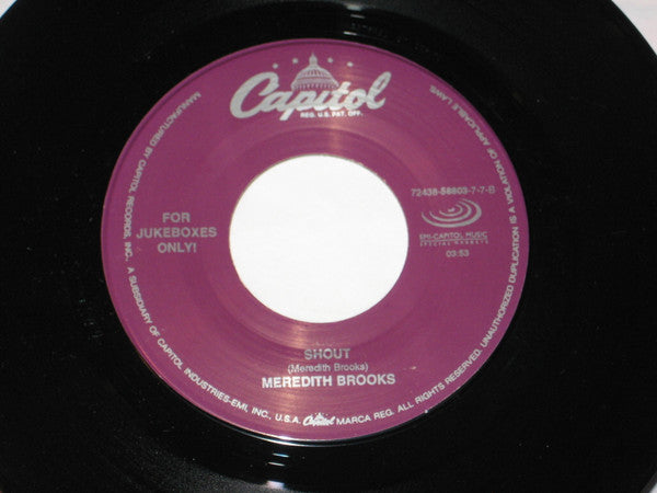Meredith Brooks Featuring Queen Latifah : Lay Down (Candles In The Rain) (7")