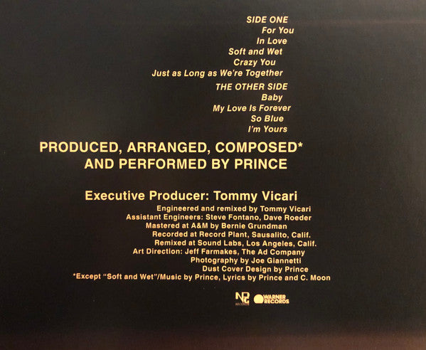 Prince - For You (LP, Album, RE)