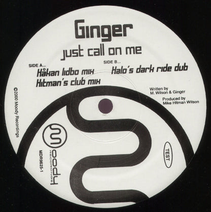Ginger - Just Call On Me (12")