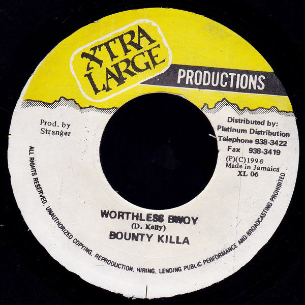 Bounty Killa* - Worthless Bwoy (7")