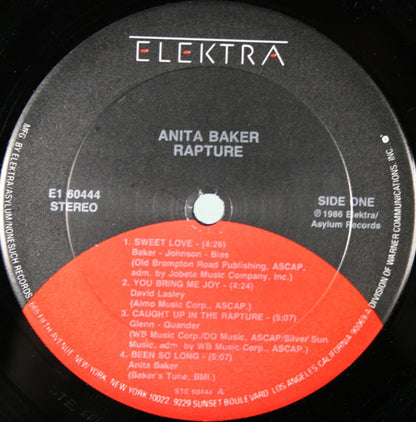 Anita Baker : Rapture (LP, Album, Club)
