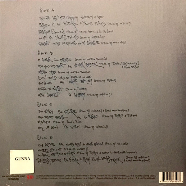 Gunna - DS4EVER (2xLP, Album, Sil)