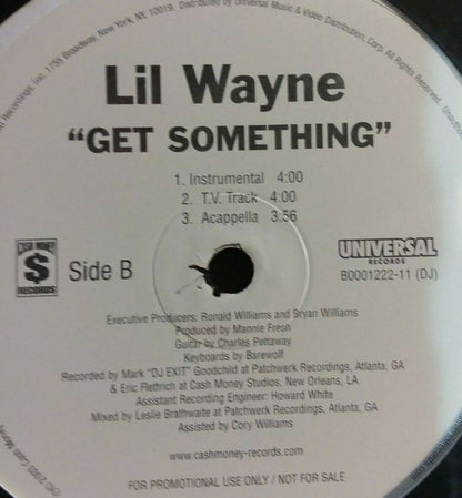 Lil Wayne : Get Something (12", Promo)