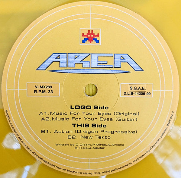 Area - Music For Your Eyes (12", Yel)