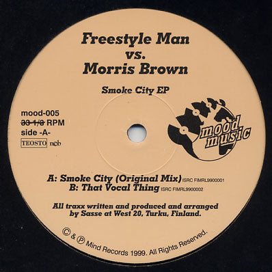 Freestyle Man vs. Morris Brown - Smoke City EP (2x12", EP)
