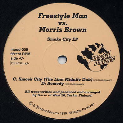 Freestyle Man vs. Morris Brown - Smoke City EP (2x12", EP)