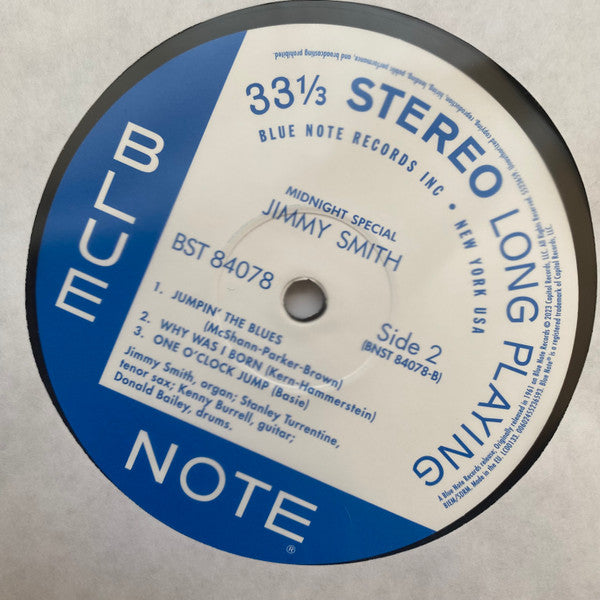 Jimmy Smith : Midnight Special (LP, Album, RE, 180)