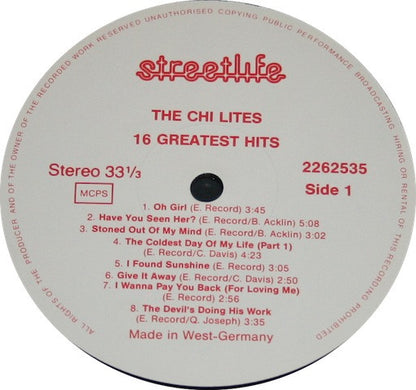 The Chi-Lites : 16 Greatest Hits (LP, Comp)