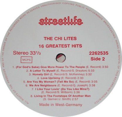 The Chi-Lites : 16 Greatest Hits (LP, Comp)