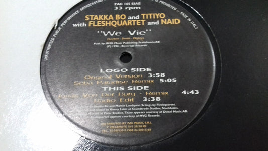 Stakka Bo And Titiyo With Fleshquartet And Nåid : We Vie (12")