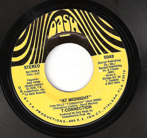 T-Connection : At Midnight (7", Styrene, Mon)