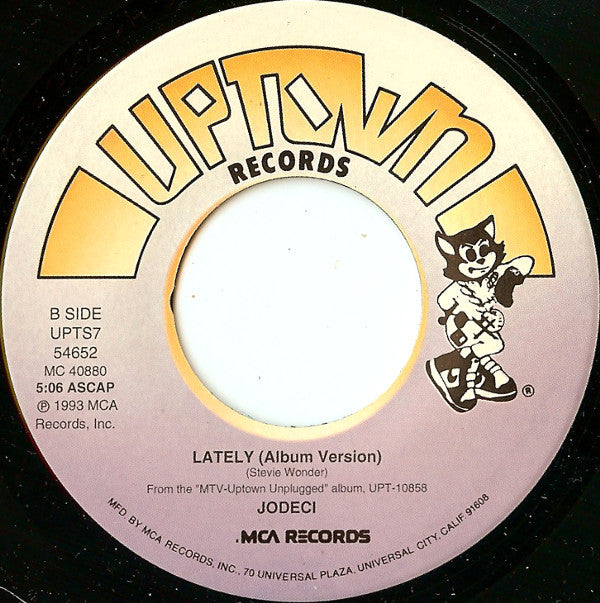 Jodeci - Lately (7", Single)