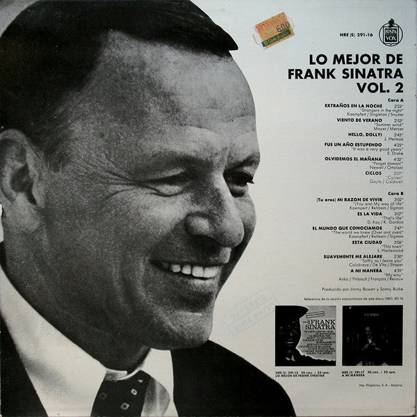 Frank Sinatra : Lo Mejor De Frank Sinatra Vol. 2 (LP, Comp, RE)