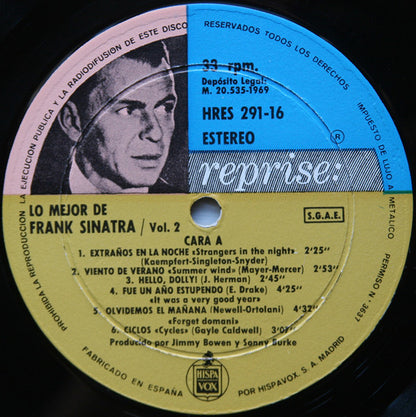 Frank Sinatra : Lo Mejor De Frank Sinatra Vol. 2 (LP, Comp, RE)