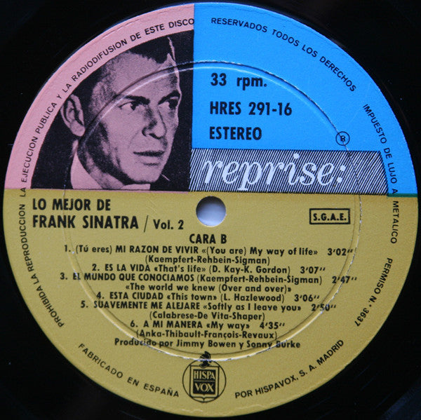 Frank Sinatra : Lo Mejor De Frank Sinatra Vol. 2 (LP, Comp, RE)