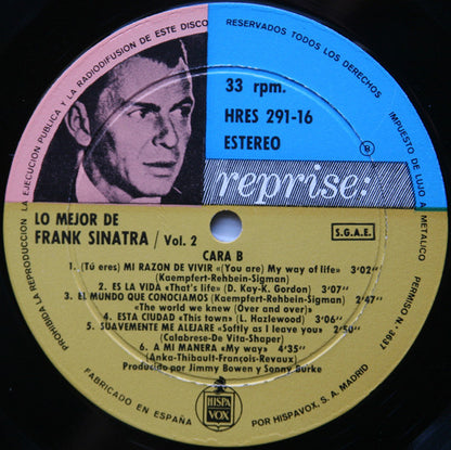 Frank Sinatra : Lo Mejor De Frank Sinatra Vol. 2 (LP, Comp, RE)