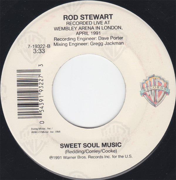 Rod Stewart With The Temptations - The Motown Song (7")