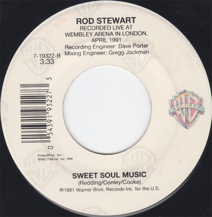 Rod Stewart With The Temptations - The Motown Song (7")