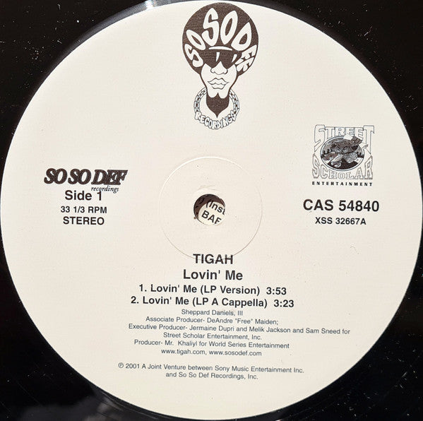 Tigah : Loving Me (12")