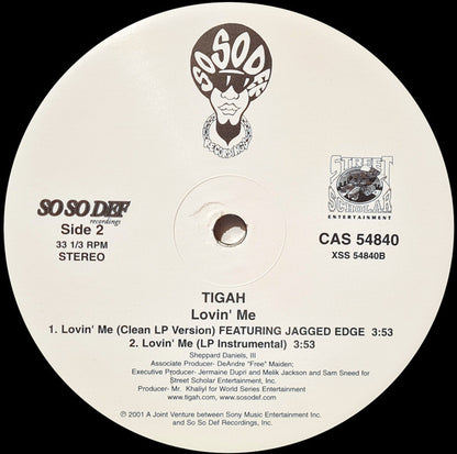 Tigah : Loving Me (12")