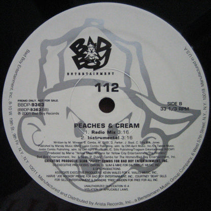 112 - Peaches & Cream (12", Promo)