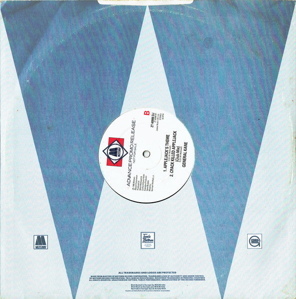 General Kane - Crack Killed Applejack (12", Single, Promo)