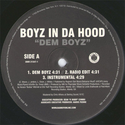 Boyz In Da Hood* - Dem Boyz (12")