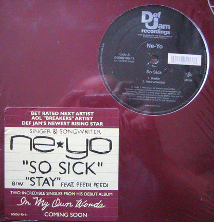 Ne-Yo : So Sick B/W Stay (12", Single)